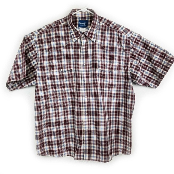 Wrangler Pearl Snap Short Sleeve Shirt Size XXL - Picture 1 of 5